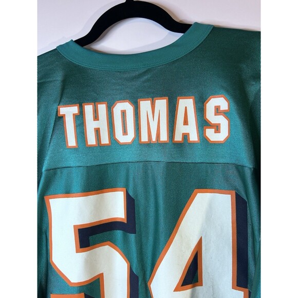 Vintage Y2K Zach Thomas #54 Miami Dolphins NFL Football Jersey Size L VTG - Picture 12 of 13